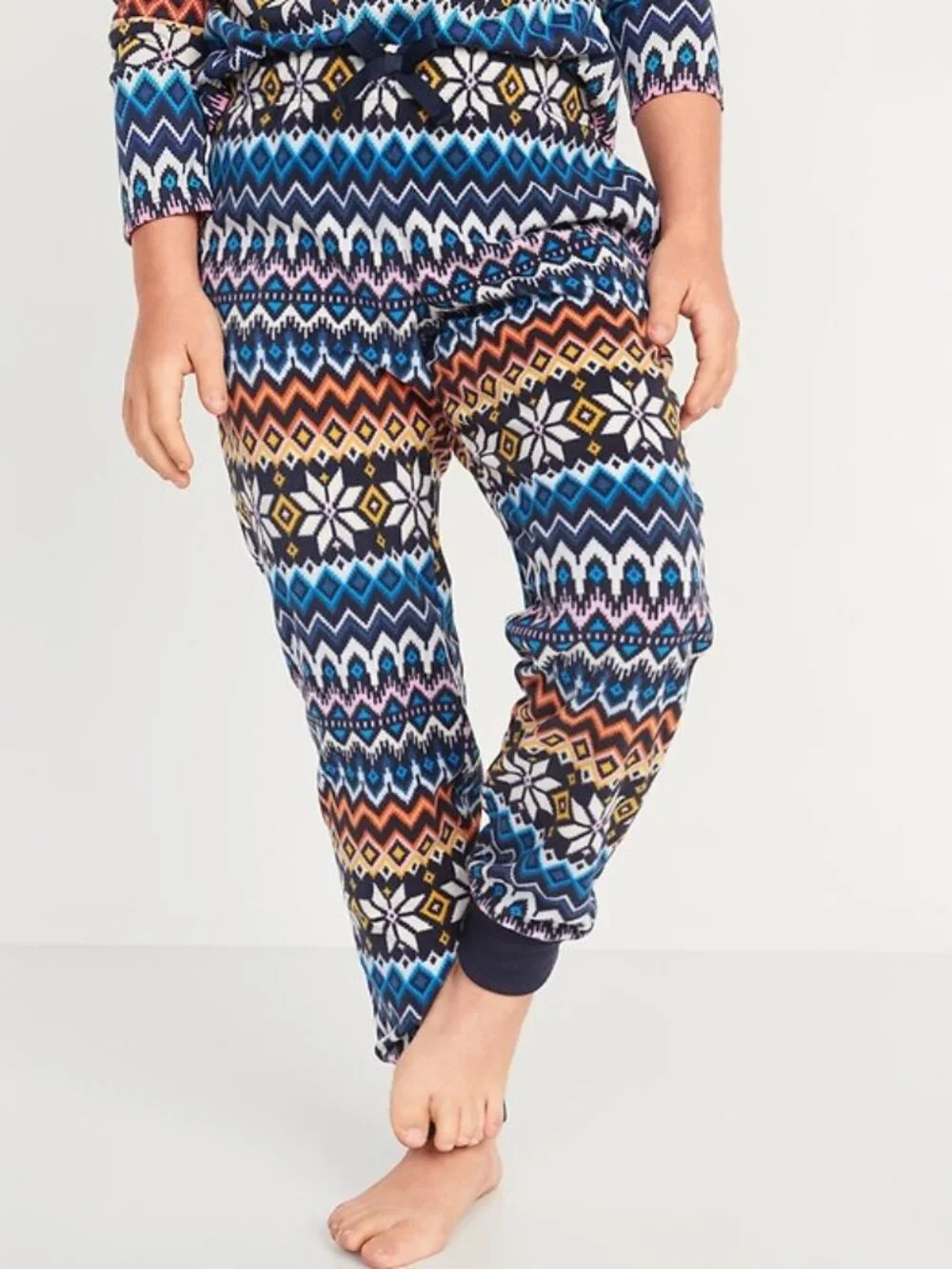 Old Navy fair isle fleece pajama pants M 8